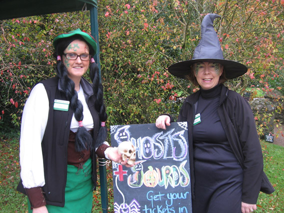 There was a great welcome for visitors from the Hallowe’en staff.