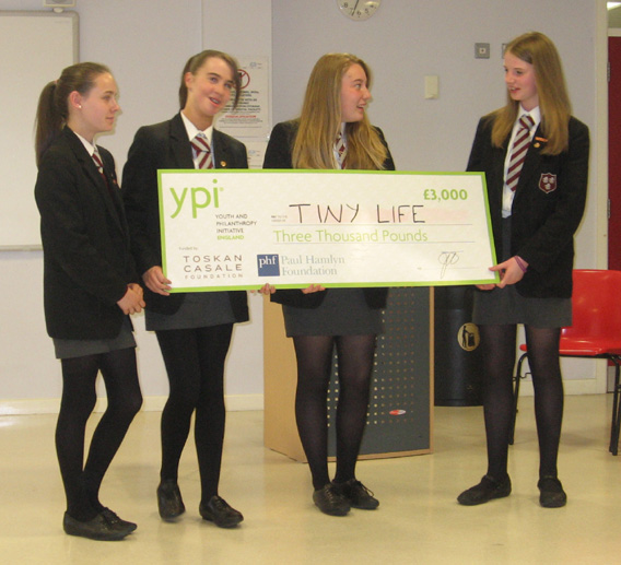 The winning Saintfield High School team advocated for Tiny Life