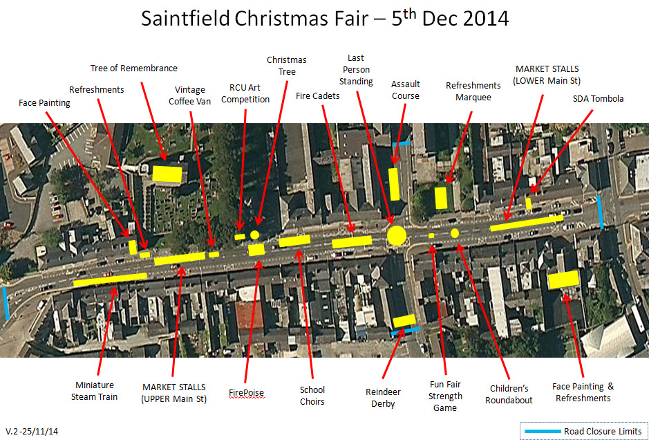 Christmas Fair Street Plan