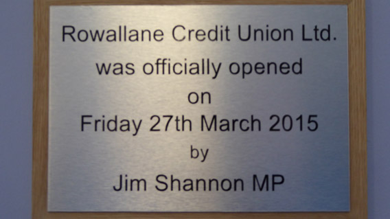 Rowallane Credit Union Opens - 27/03/15