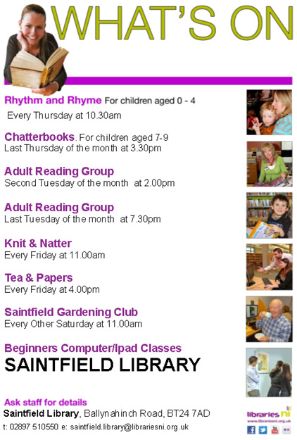 Saintfield Library - What's On