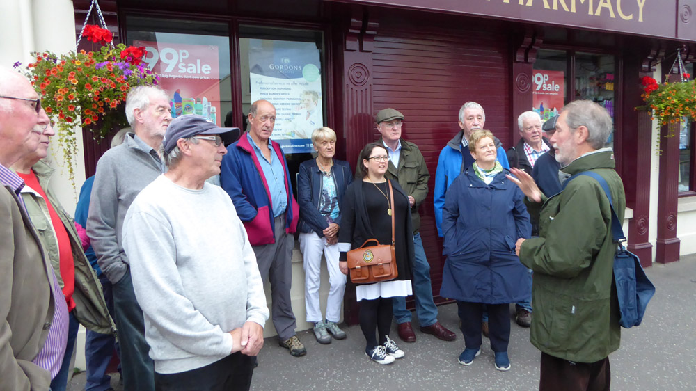 Saintfield Heritage Society took members of Carryduff Historical Society on a tour of Saintfield