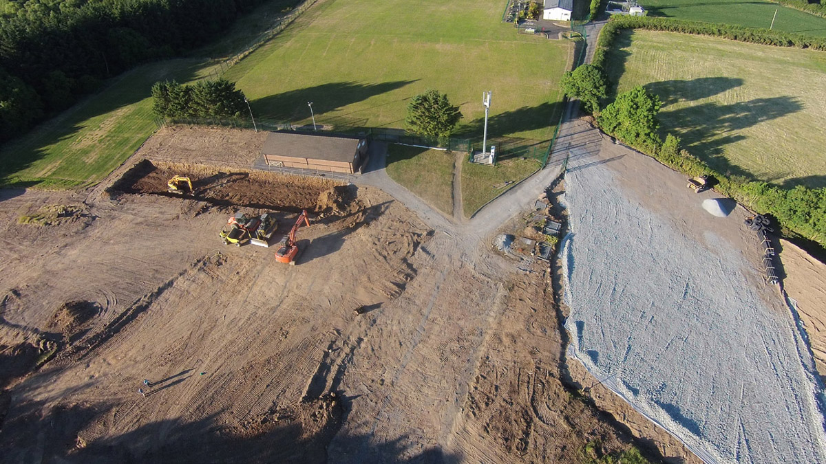 Aerial view of SUFC pitch