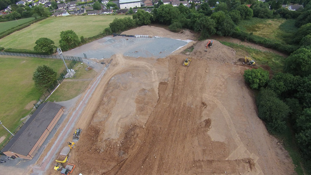 Aerial view of SUFC pitch