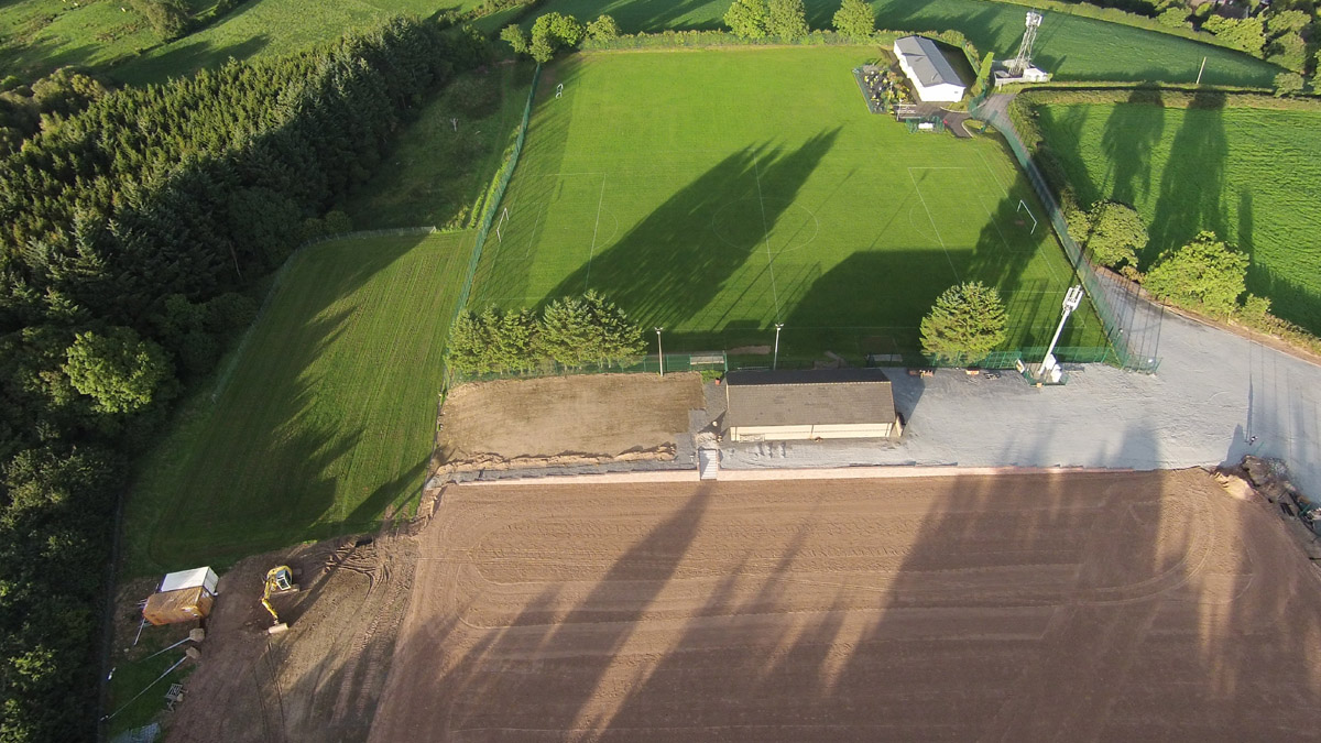 Aerial view of SUFC pitch