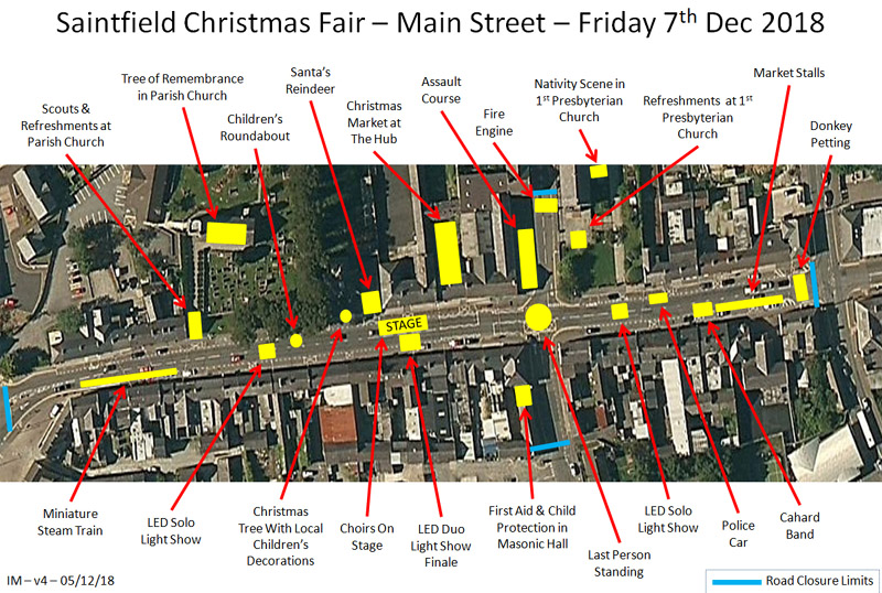 Christmas Fair Street Plan - Friday 7th Dec