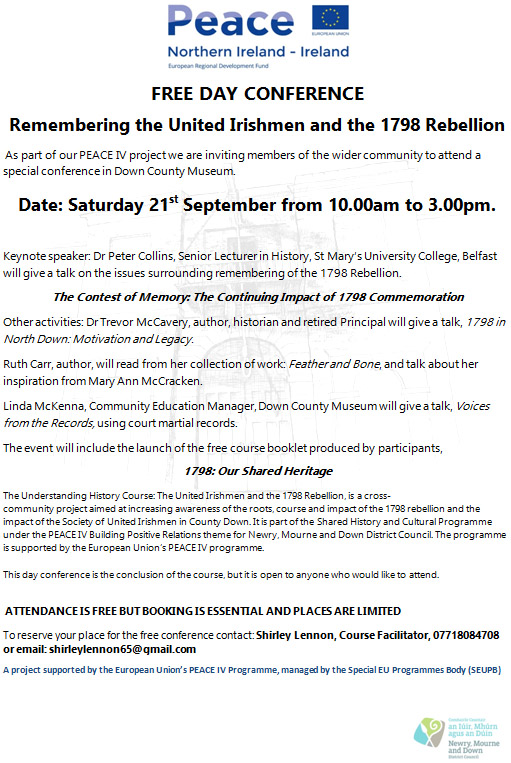 1798 Rebellion - FREE Day Conference - 21st September