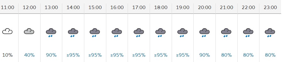 Wet weather graphic